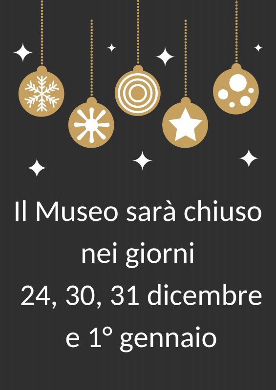 Giorni di chiusura del Museo nelle vacanze natalizie