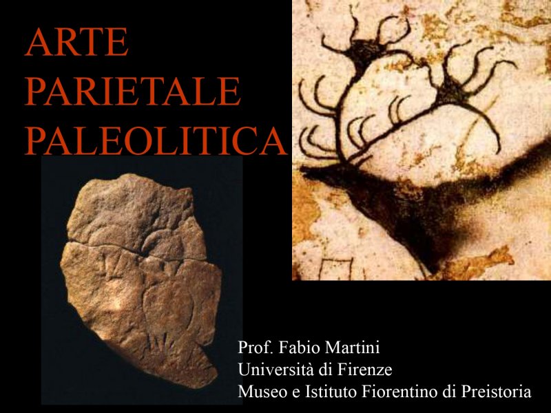 ARTE PARIETALE PALEOLITICA