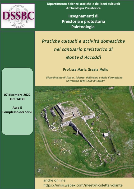 Pratiche cultuali e attività domestiche nel santuario preistorico di Monte d’Accoddi