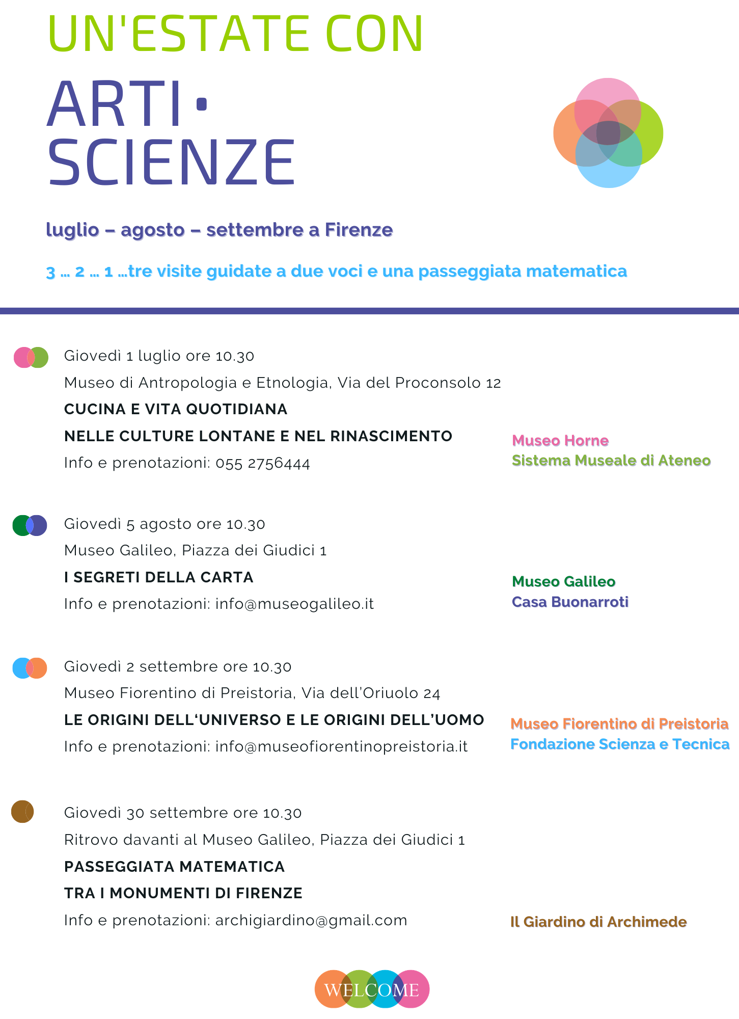 UN'ESTATE CON ARTI E SCIENZE