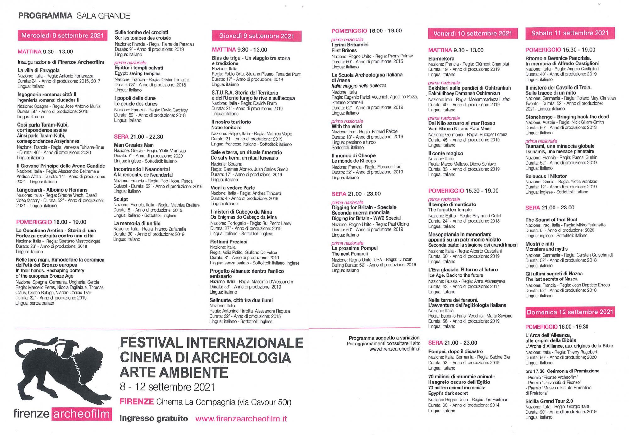 Firenze Archeofilm Festival