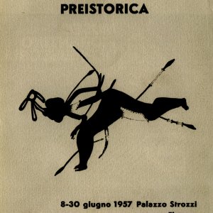 Locandina della mostra sull'arte preistorica a Firenze (1957)